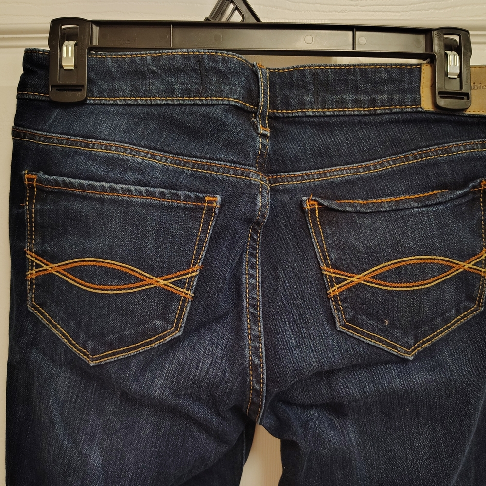 Abercrombie & Fitch Blue Jeans with Signature Stitching
